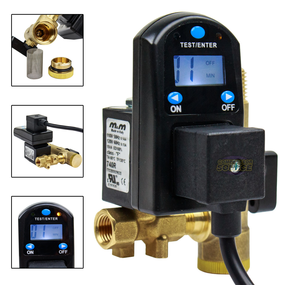 Digital Automatic Electronic Air Compressor Tank Drain Valve Moisture